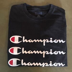 Champion Black Short Sleeve Tee